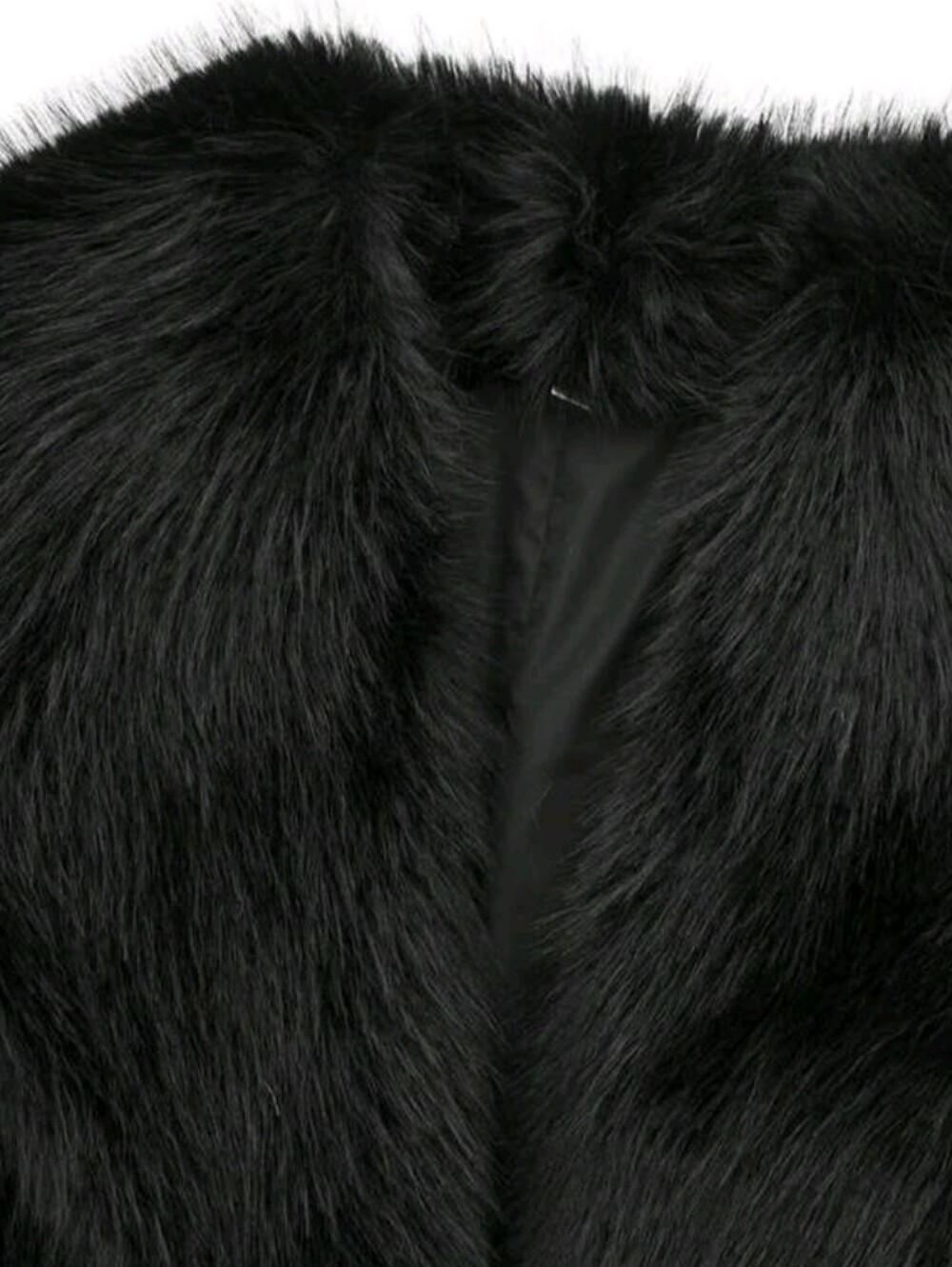 Autumn/Winter New Thick Faux Fur Collar Faux Fur Lined Mid-Length Fashion - Picture 9 of 10